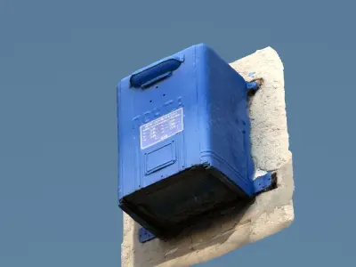 Mailbox Low-poly 3D model order