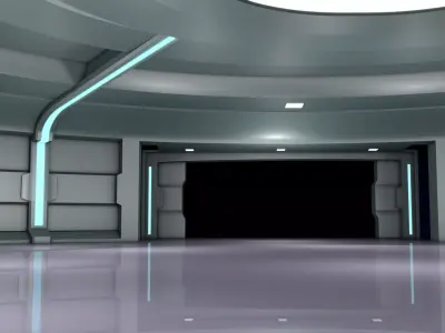 Sci Fi Room Interior 3D model