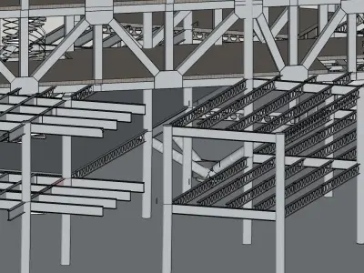 Contemporary Steel Project Design 3D print model