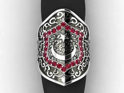 Turkish Style Ring 3D print model