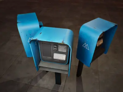 videophone Street Friend Low-poly 3D model