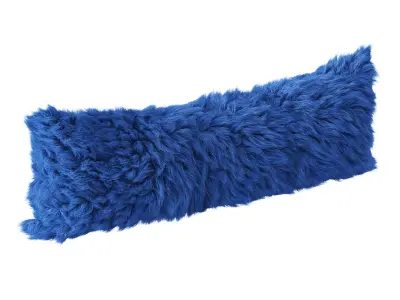 Sheepskin fur pillow 3D model
