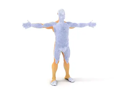 Textured Humanoid Creature model pack Low-poly 3D model