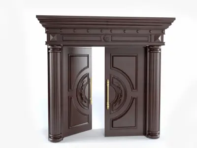 Double door 01 3D model