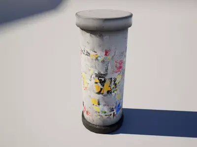Advertising Column 3D model