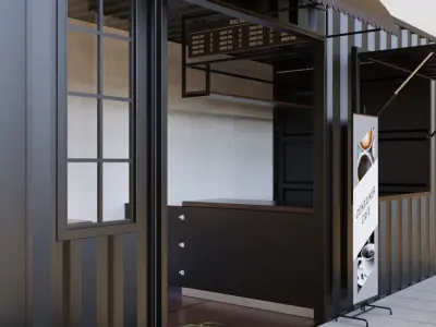 Container Cafe 2 3D model