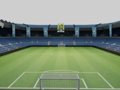 Manchester City Football Stadium Low-poly 3D model