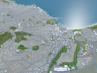 Monterey California USA Low-poly 3D model