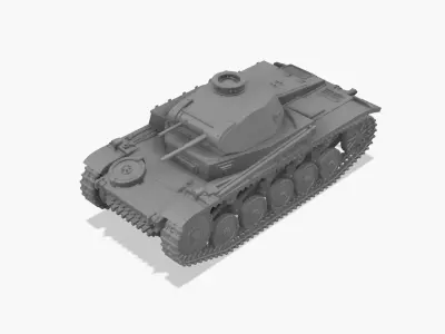 Panzerkampfwagen II Ausf C - 1-100 Scale 3D print model