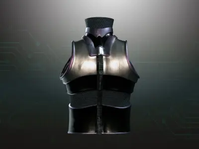 Cyborg Warzone - Space Warrior Shirt Low-poly 3D model