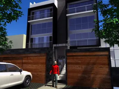 Building multifamily  3D model