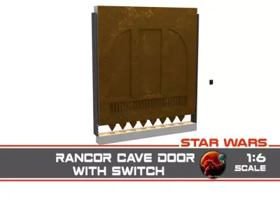 Rancor Cave Door 1-6 scale Hottoys 3D print model