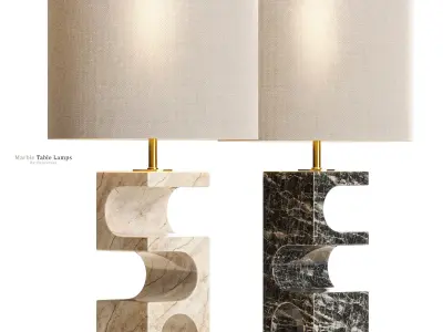 Boveda Stone Table Lamp 3D model