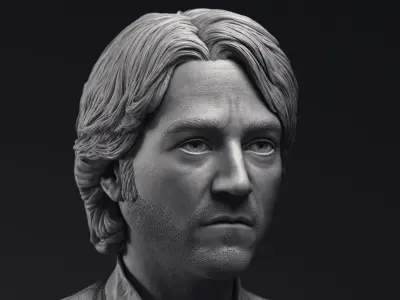 Diego Luna as Cassian Andor Bust Printable 3D Model 3D print model