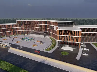 Modern Chamber of Commerce and Industry Building 3D model