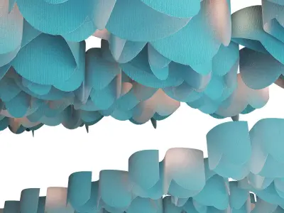 Fabric suspended ceiling  3 3D model