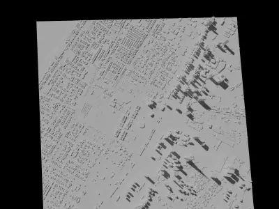 Dubai 3D Printing stl file 3D Model of Dubai 3D print model