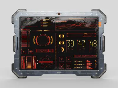 Cyber Scifi Tablet 3D model
