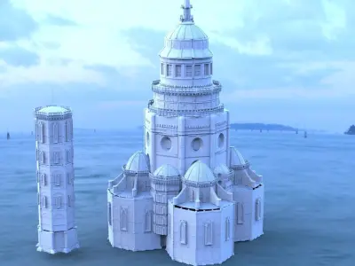Florence cathedral Inspired full Cathedral 3D model