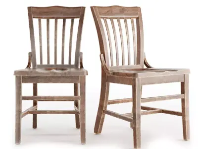 Old Chair 001 3D model