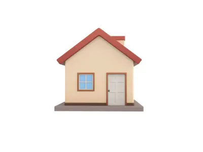Cartoon House 3D model