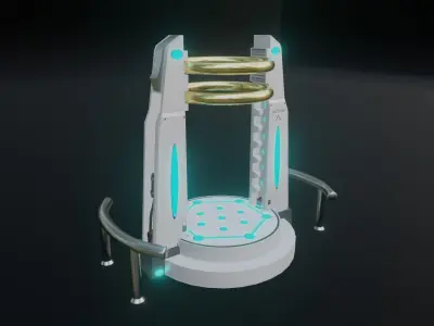 Portal Gate Low-poly 3D model
