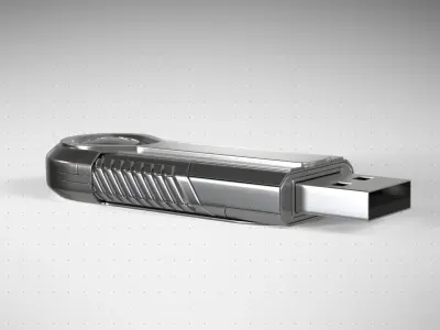 Sci-fi USB 3D model