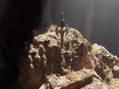 Forgotten Sword Scene 3D model
