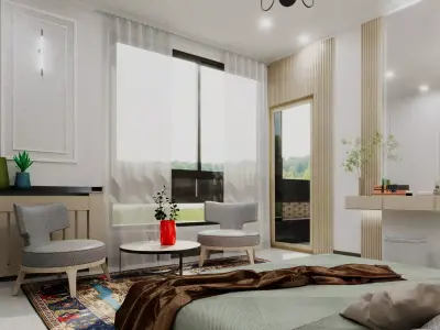 Modern Villa with Full Interior  Exterior   3D model