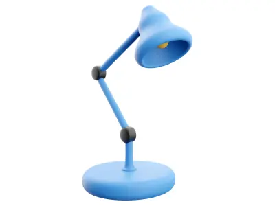 3d table lamp cartoon 3D model