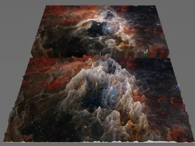 Tarantula nebula deep sky object 3d software analysis 3D print model