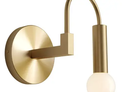 Arch Sconce Low-poly 3D model