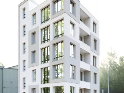 Building 05 Low-poly 3D model