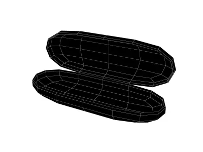 Eyeglasses Empty Case v1 001 Low-poly 3D model