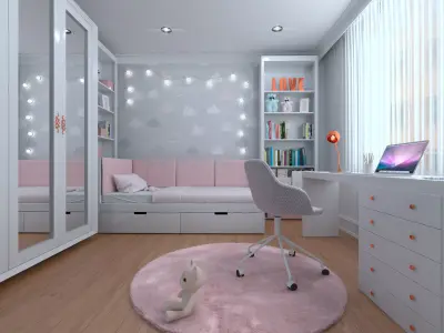 Girl Bedroom 3D model