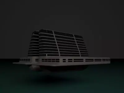 Floating Hotel 3D model
