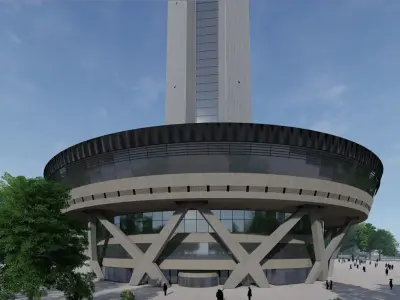 Milad tower 3D model
