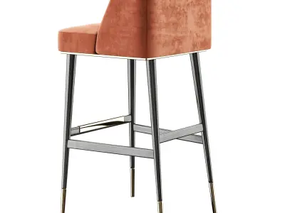 BAR CHAIR GETZ Low-poly 3D model