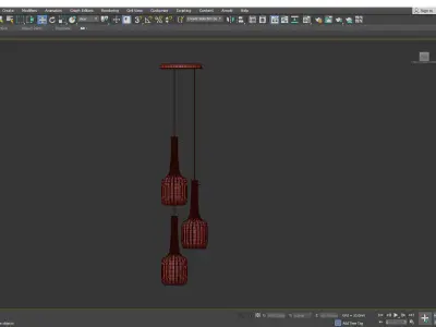BOSSANOVA MULTI LIGHT PENDANT Low-poly 3D model