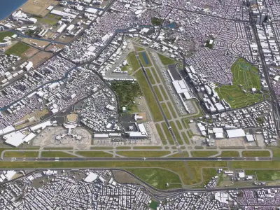 Manila - 3D City Model Low-poly 3D model