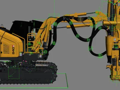  Surface Top Hammer Drill Rigged 