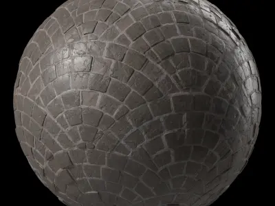 Pavement Materials 44- Eurofan Stone Paving  Sbsar Pbr Seamless Texture