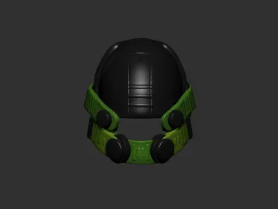 helmet high poly sculpt 3d printable  3D model 171