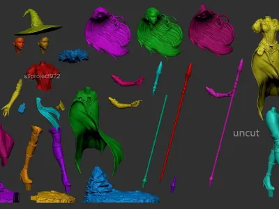 Sorceress 3D print model