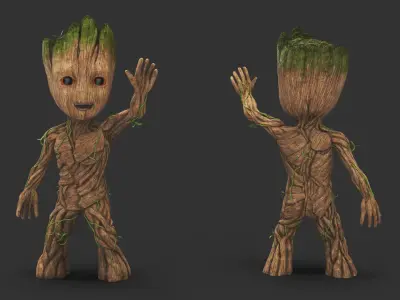  Little Groot Poses Collection 