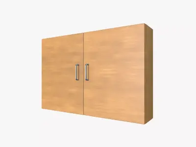 Mobile storage cabinet Low-poly 3D model