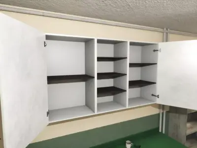 Wall Cabinet Low-poly 3D model buy