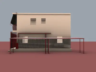 Spooky Red House 3D model