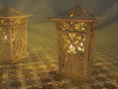 Backyard Lamp  3D model