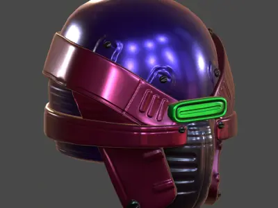 Helmet plastic mask protection  Low-poly 3D model Low-poly 3D model order